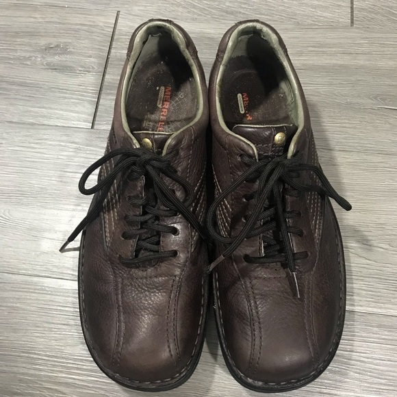 Merrell size 11 Brown Leather World Compass Lace Up Shoes main image 8